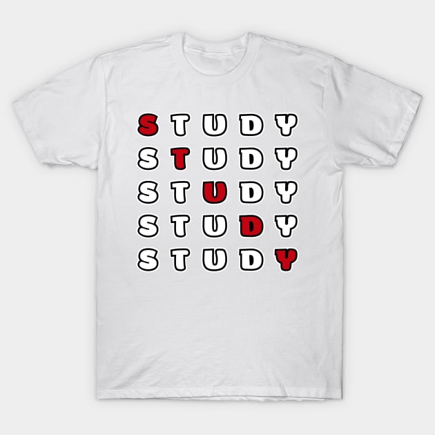 Study T-Shirt by WordsGames